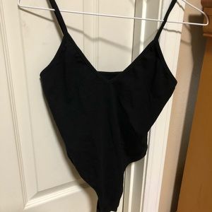Thong V neck bodysuit